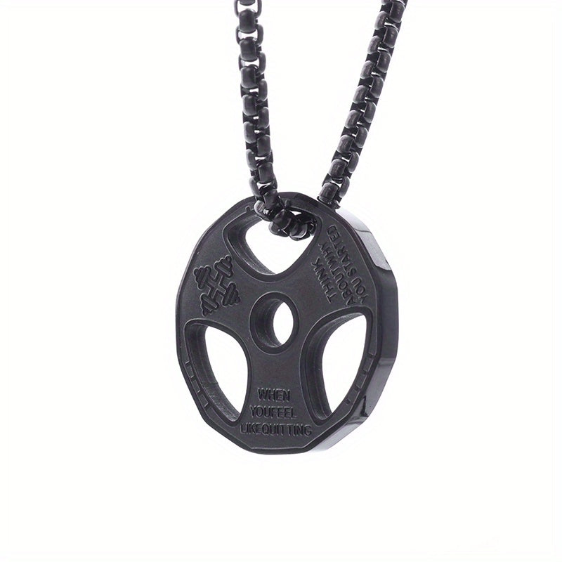 Collar colgante disco gym