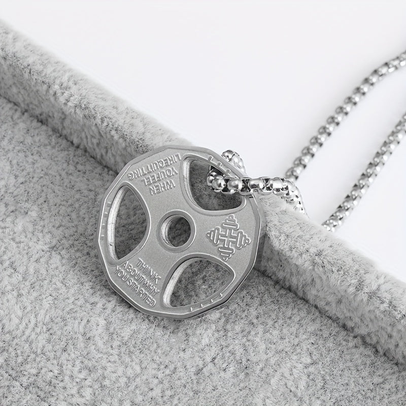 Collar colgante disco gym