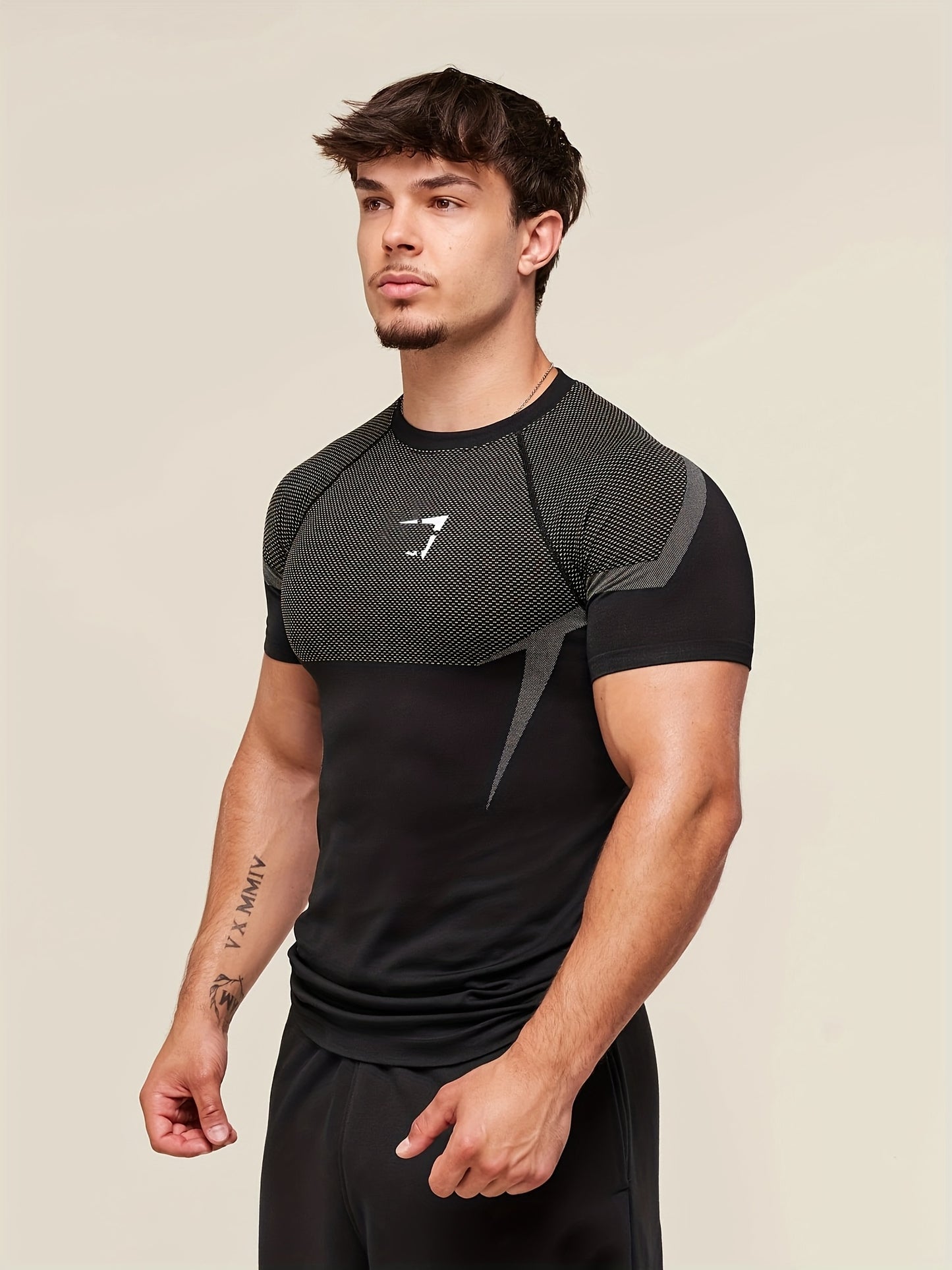 Men'S & Women'S Athletic Compression T-Shirt - Stretchy Workout Tee for Gym, Running, Cycling, Basketball - Non-See-Through Quick-Dry Shirt with Round Neck - All-Season Fitness Top for Training, Yoga, Casual Outfits - Ideal f