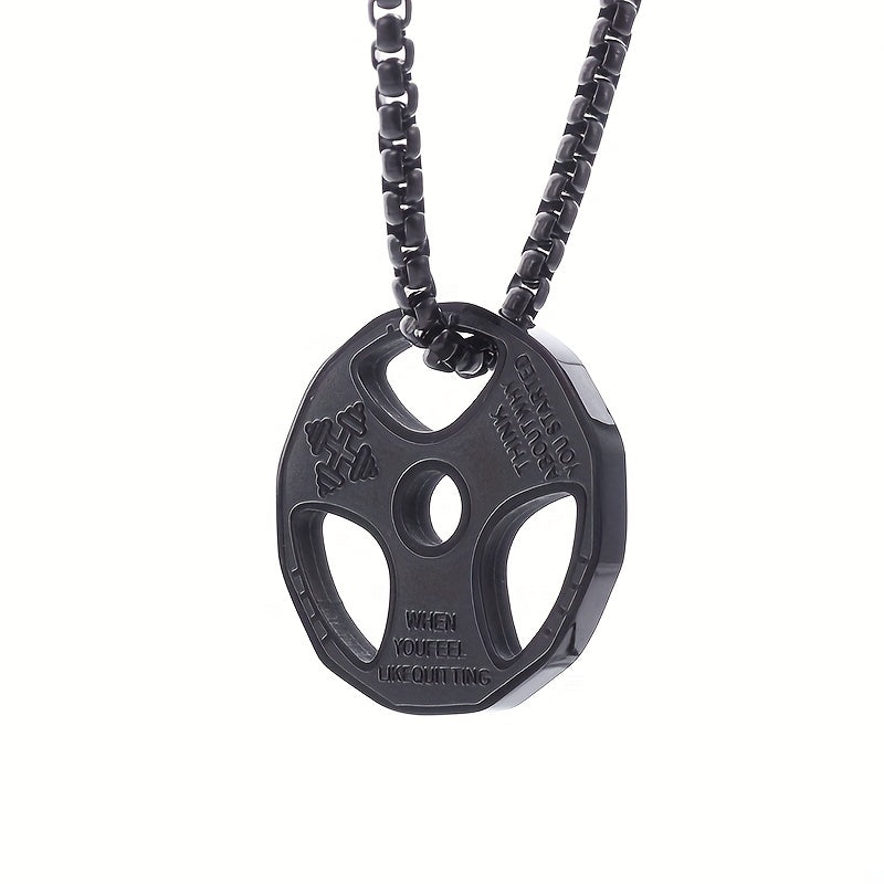 Collar colgante disco gym