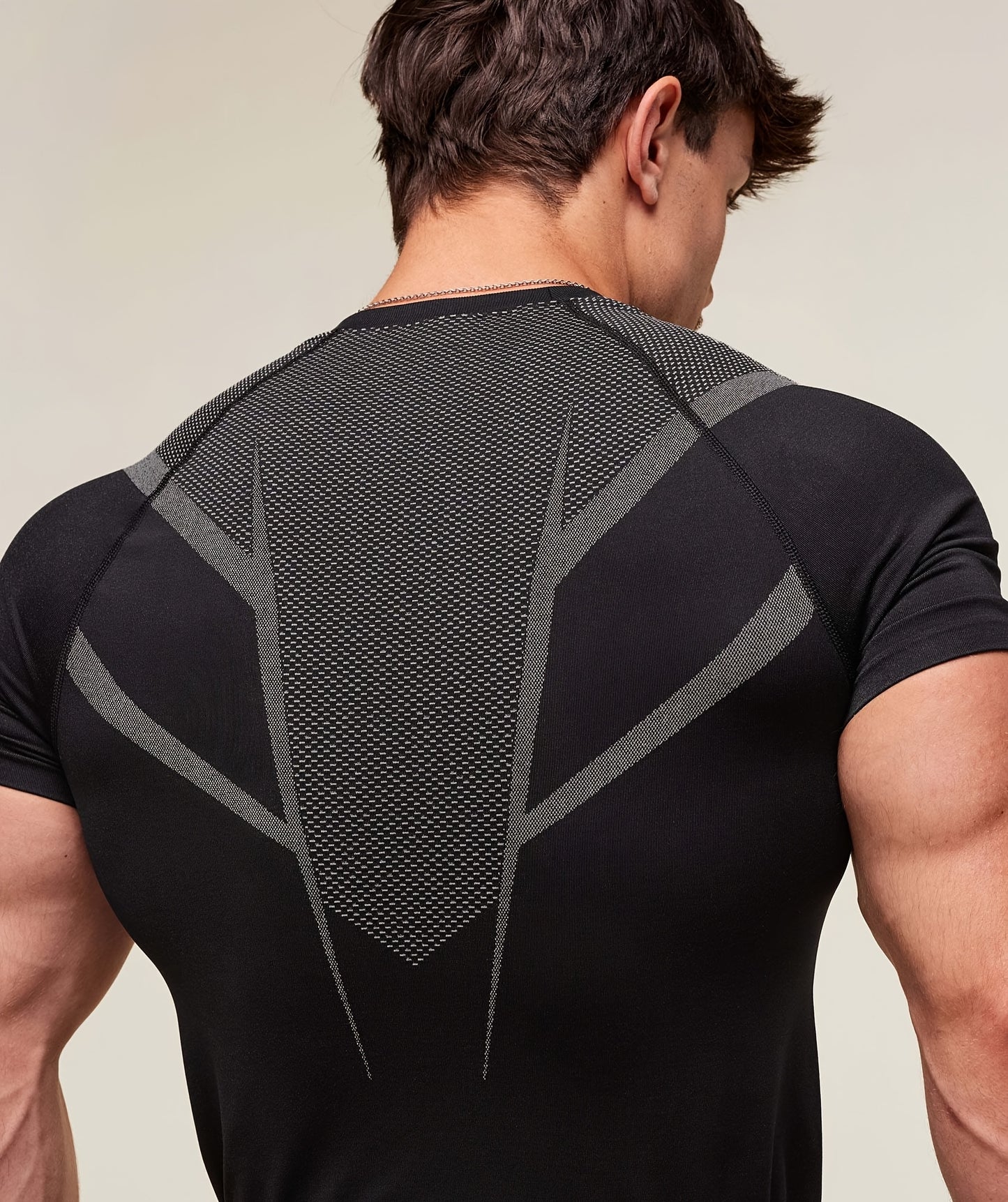 Men'S & Women'S Athletic Compression T-Shirt - Stretchy Workout Tee for Gym, Running, Cycling, Basketball - Non-See-Through Quick-Dry Shirt with Round Neck - All-Season Fitness Top for Training, Yoga, Casual Outfits - Ideal f