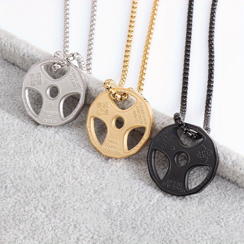 Collar colgante disco gym