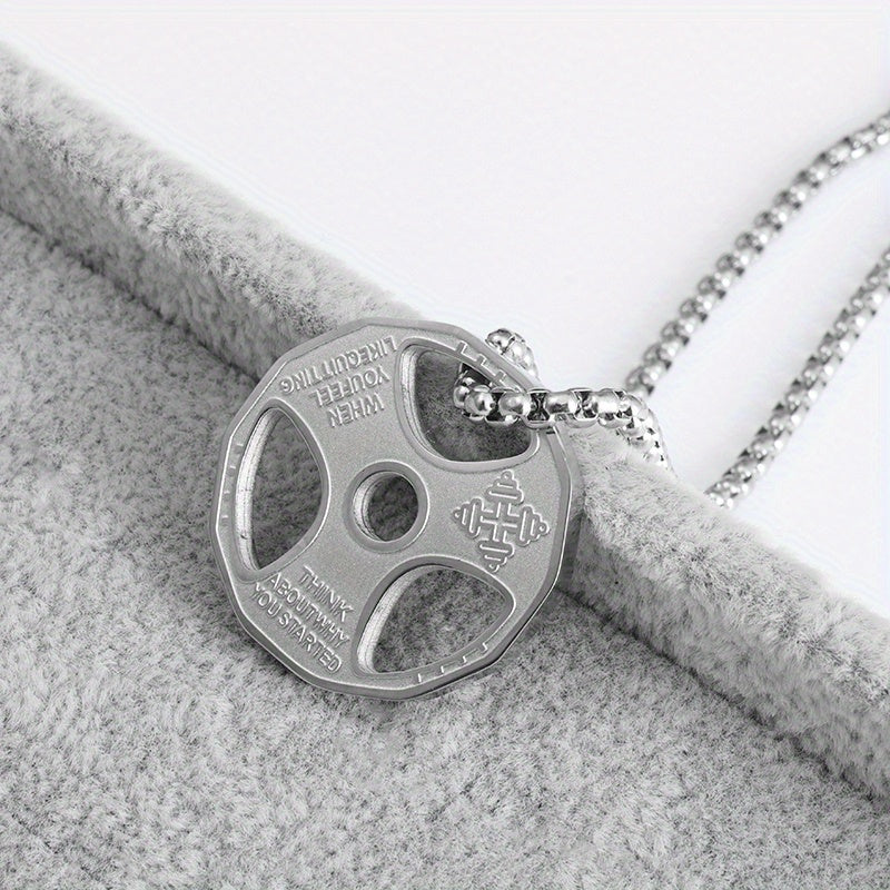 Collar colgante disco gym