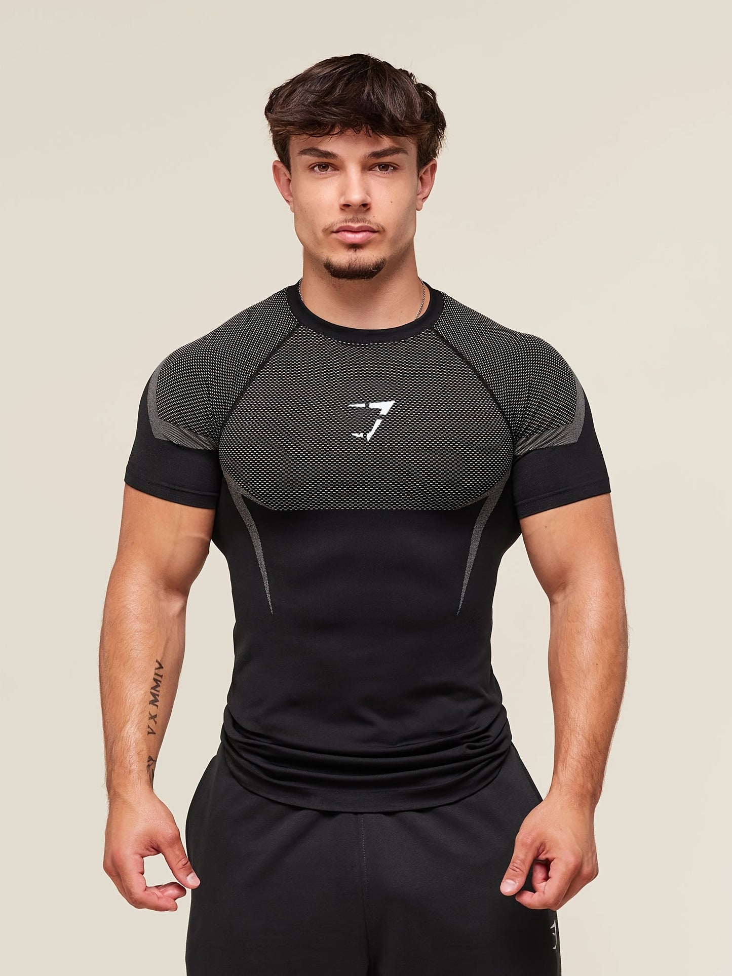 Men'S & Women'S Athletic Compression T-Shirt - Stretchy Workout Tee for Gym, Running, Cycling, Basketball - Non-See-Through Quick-Dry Shirt with Round Neck - All-Season Fitness Top for Training, Yoga, Casual Outfits - Ideal f