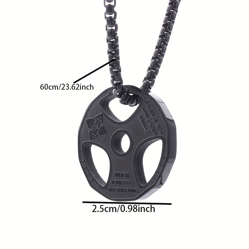 Collar colgante disco gym