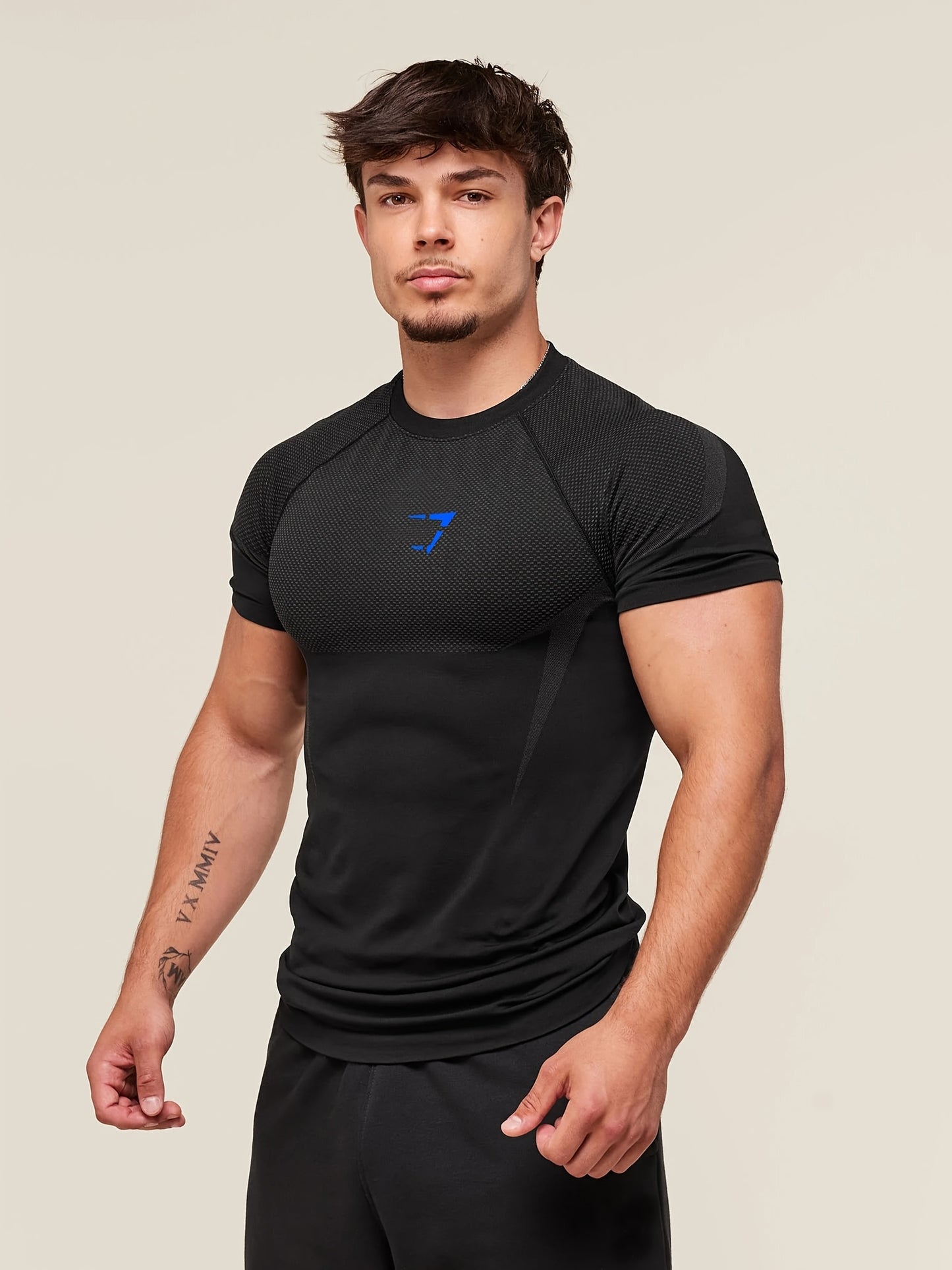 Men'S & Women'S Athletic Compression T-Shirt - Stretchy Workout Tee for Gym, Running, Cycling, Basketball - Non-See-Through Quick-Dry Shirt with Round Neck - All-Season Fitness Top for Training, Yoga, Casual Outfits - Ideal f