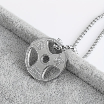 Collar colgante disco gym