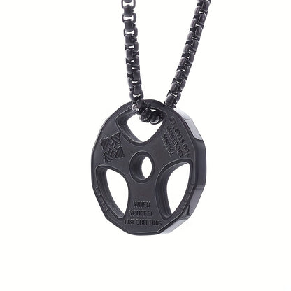 Collar colgante disco gym