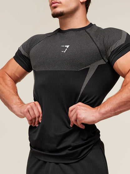 Men'S & Women'S Athletic Compression T-Shirt - Stretchy Workout Tee for Gym, Running, Cycling, Basketball - Non-See-Through Quick-Dry Shirt with Round Neck - All-Season Fitness Top for Training, Yoga, Casual Outfits - Ideal f