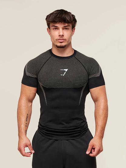 Men'S & Women'S Athletic Compression T-Shirt - Stretchy Workout Tee for Gym, Running, Cycling, Basketball - Non-See-Through Quick-Dry Shirt with Round Neck - All-Season Fitness Top for Training, Yoga, Casual Outfits - Ideal f