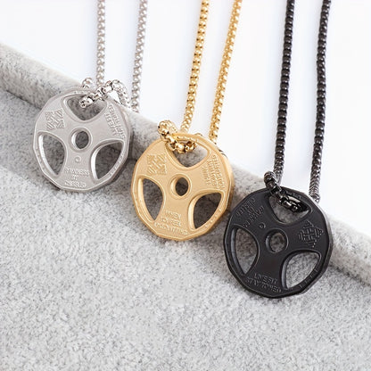 Collar colgante disco gym