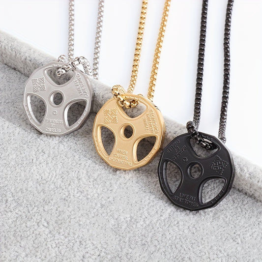 Collar colgante disco gym