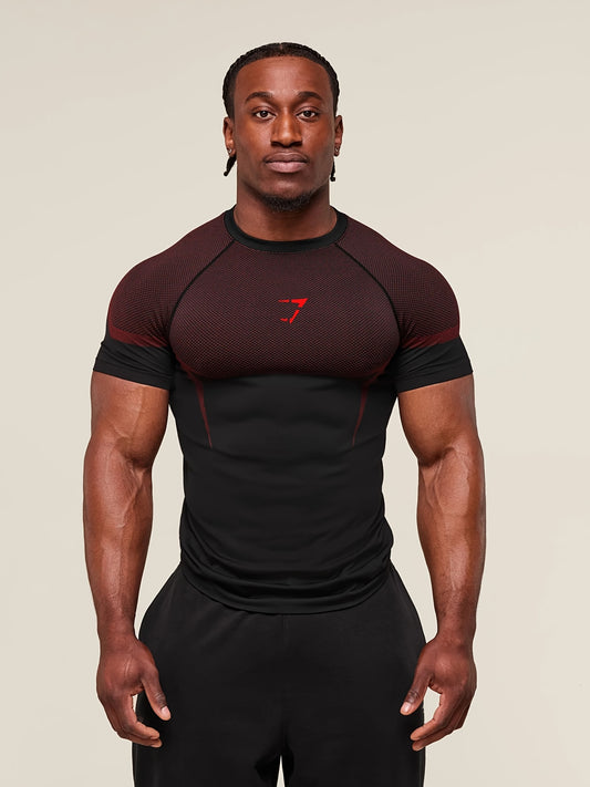 Men'S & Women'S Athletic Compression T-Shirt - Stretchy Workout Tee for Gym, Running, Cycling, Basketball - Non-See-Through Quick-Dry Shirt with Round Neck - All-Season Fitness Top for Training, Yoga, Casual Outfits - Ideal f