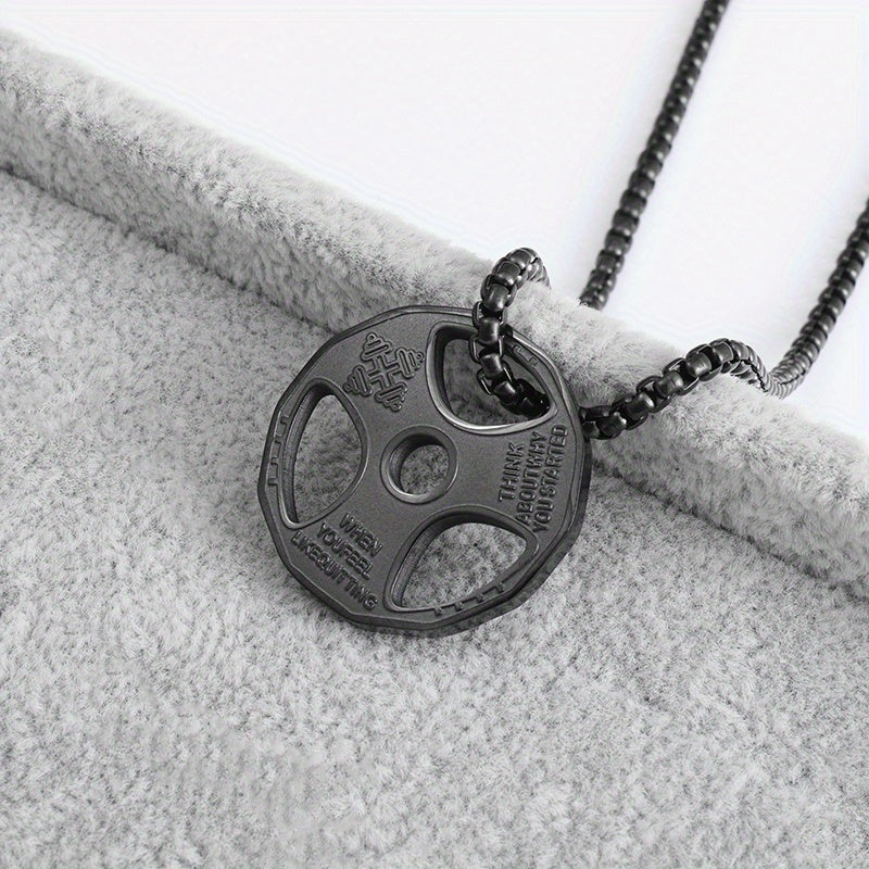Collar colgante disco gym