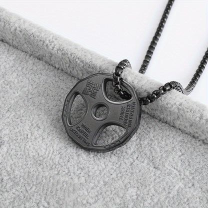 Collar colgante disco gym