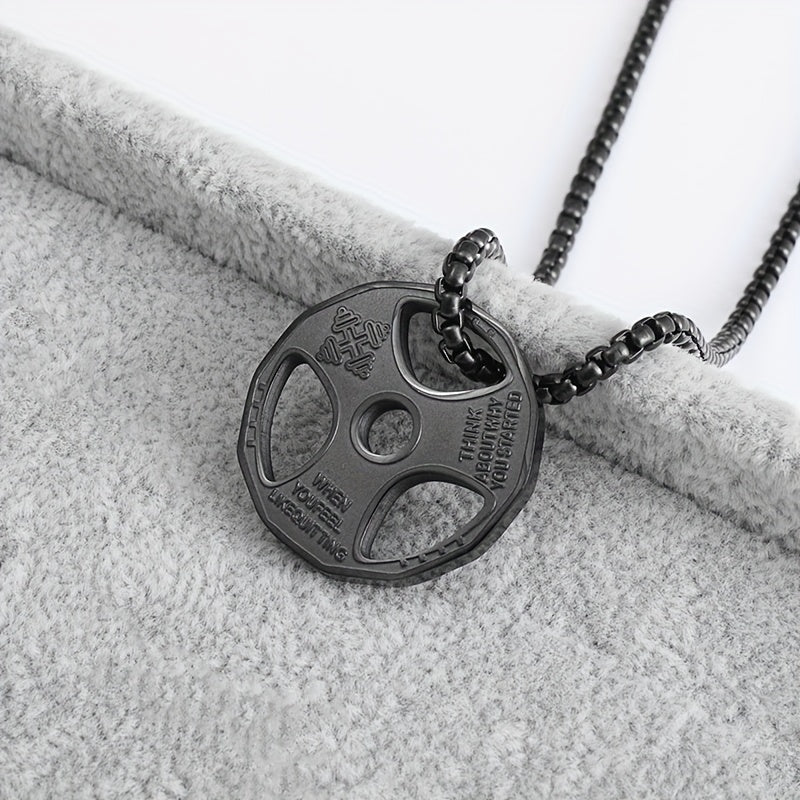 Collar colgante disco gym