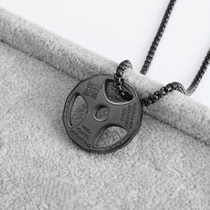 Collar colgante disco gym