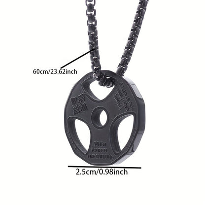 Collar colgante disco gym
